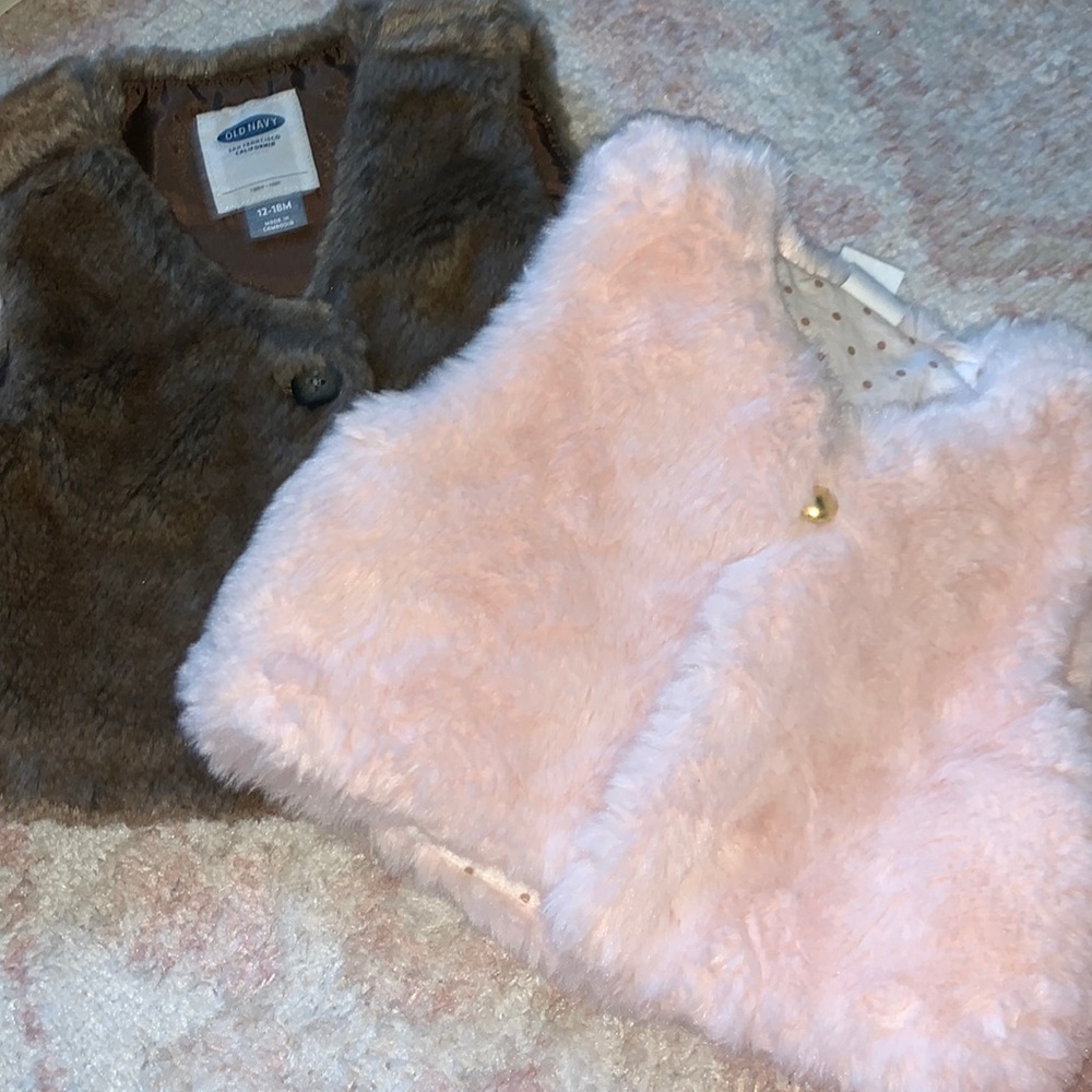 Cute Faux Fur Vests!